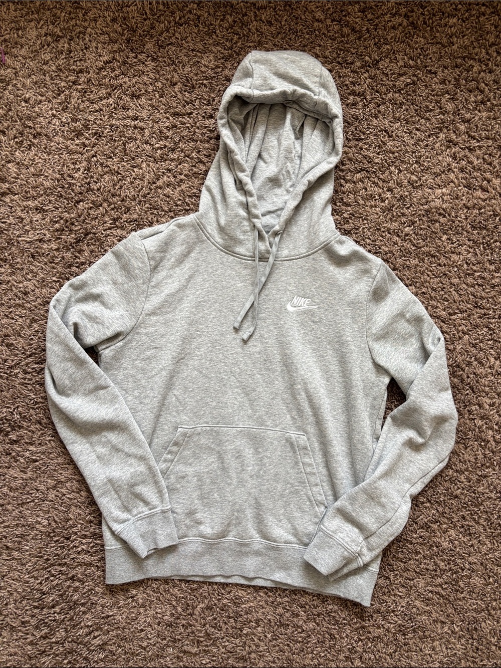 Nike Light Gray Crewneck Hoodie Sweatshirt